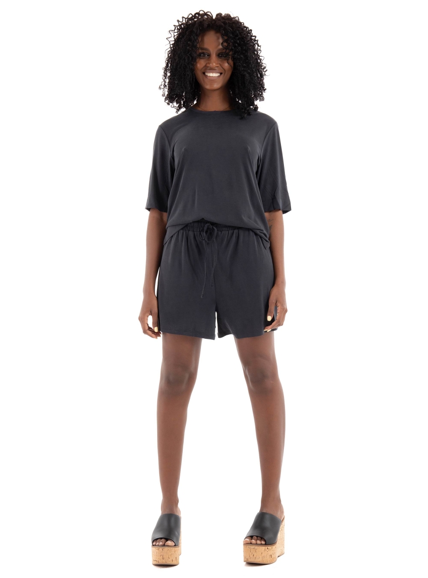 Only Hannah String Shorts - Black