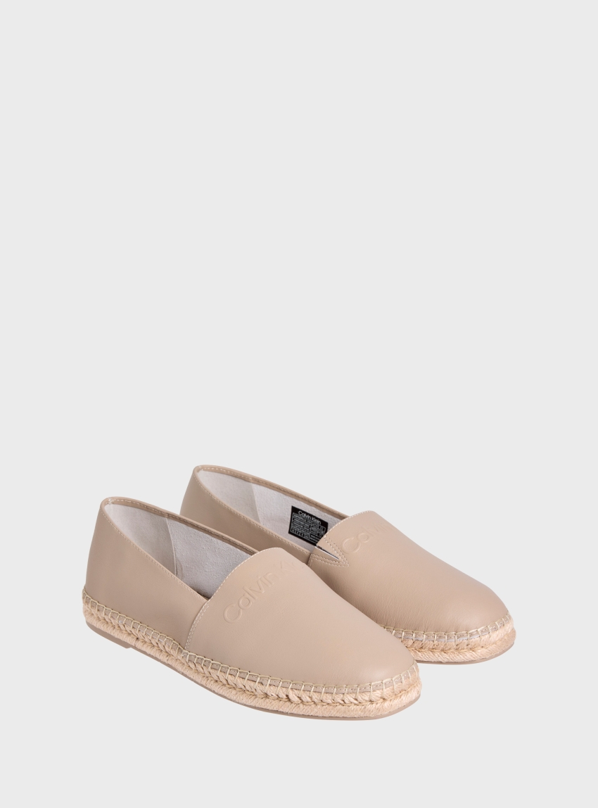 Calvin Klein Leather Espadrilles - Off White