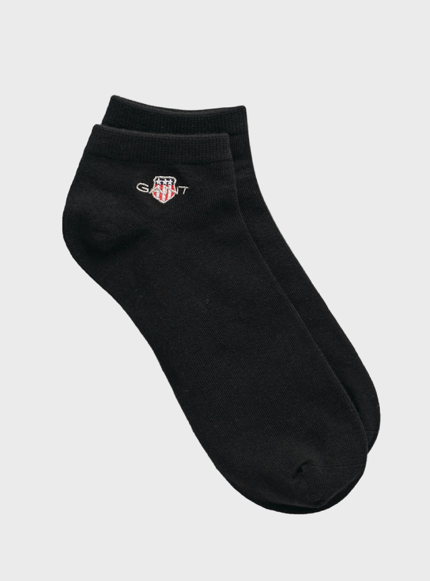 Gant 2-Pack Shield Ankle Socks - Black