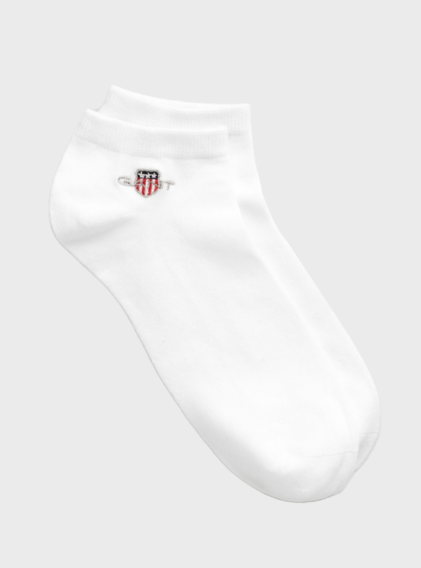 Gant 2-Pack Shield Ankle Socks - White