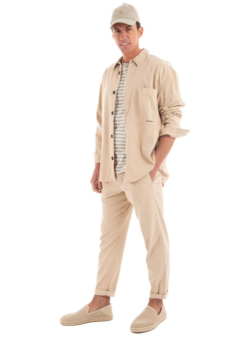 Gabba Jens Over Lubo Overshirt - Sand