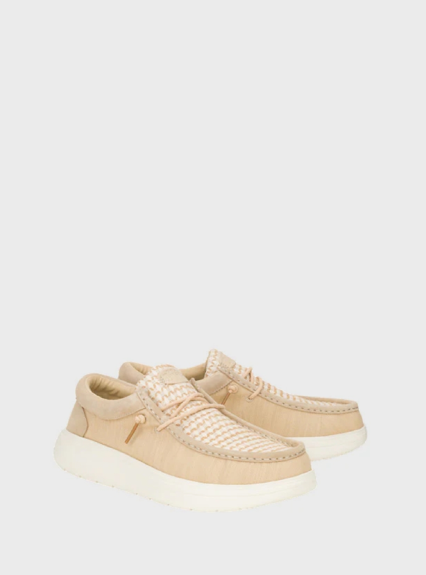 Hey Dude Wally COMF Woven Slip On - Beige