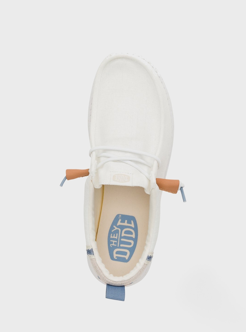 Hey Dude Wally Summer Linen - White