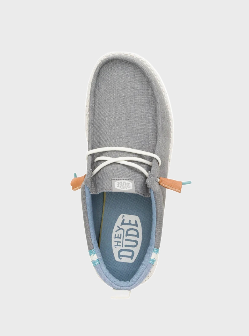 Hey Dude Wally Summer Linen - Grey