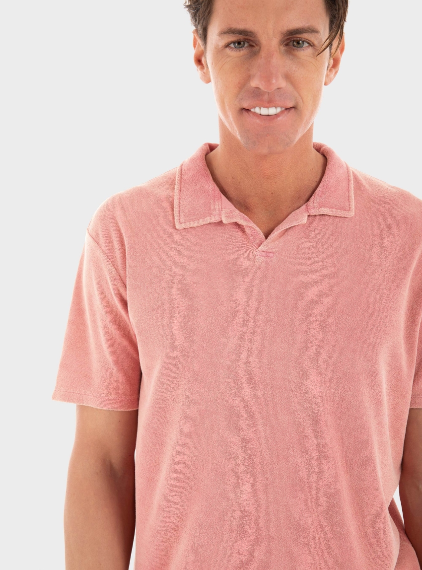 Dirty Laundry Terry Towel T-Shirt - Dusty Pink