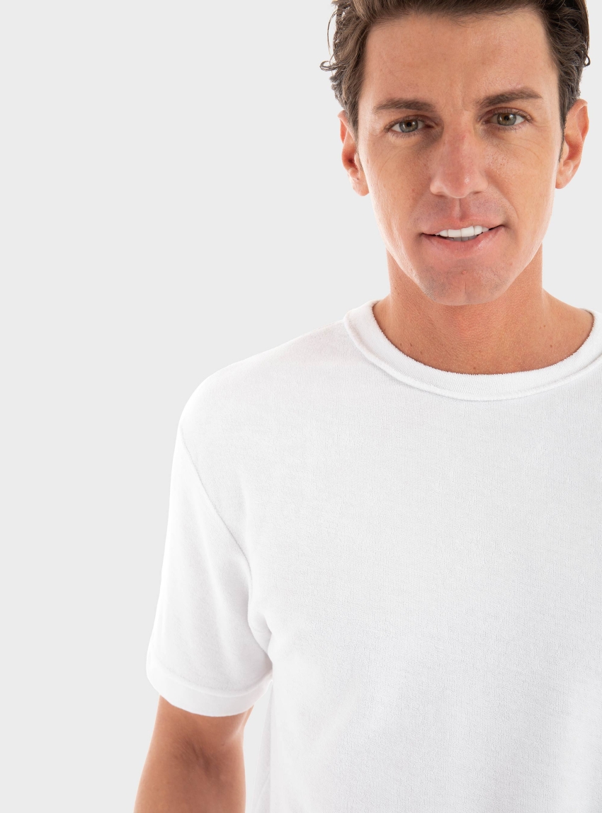 Dirty Laundry Terry Towel T-Shirt - White