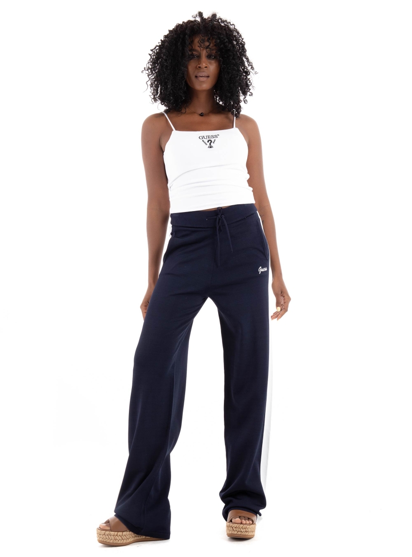 Guess Striped Sweater Pants - Dark Blue