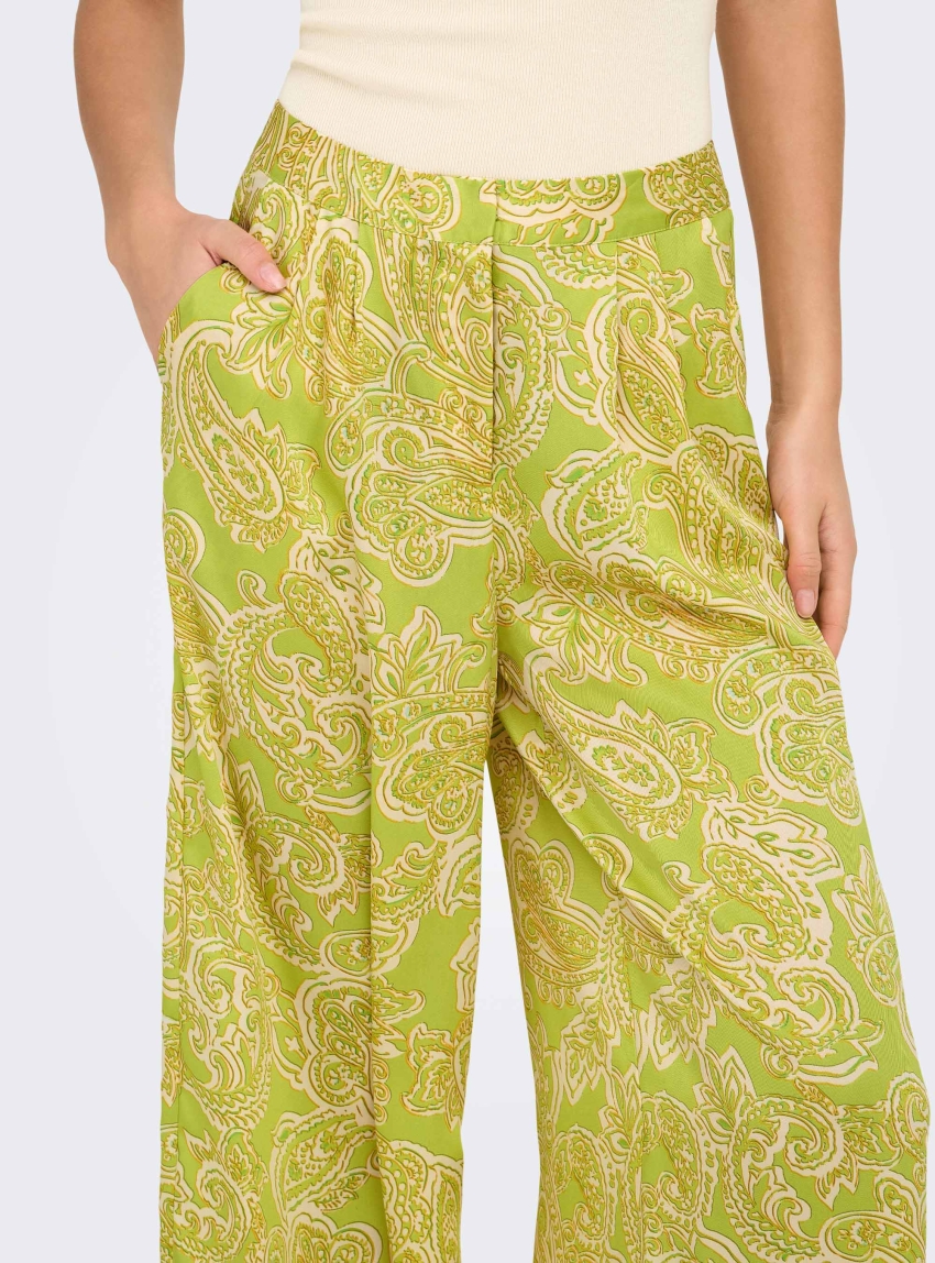 Only Paula Loose Pants - Apple Green