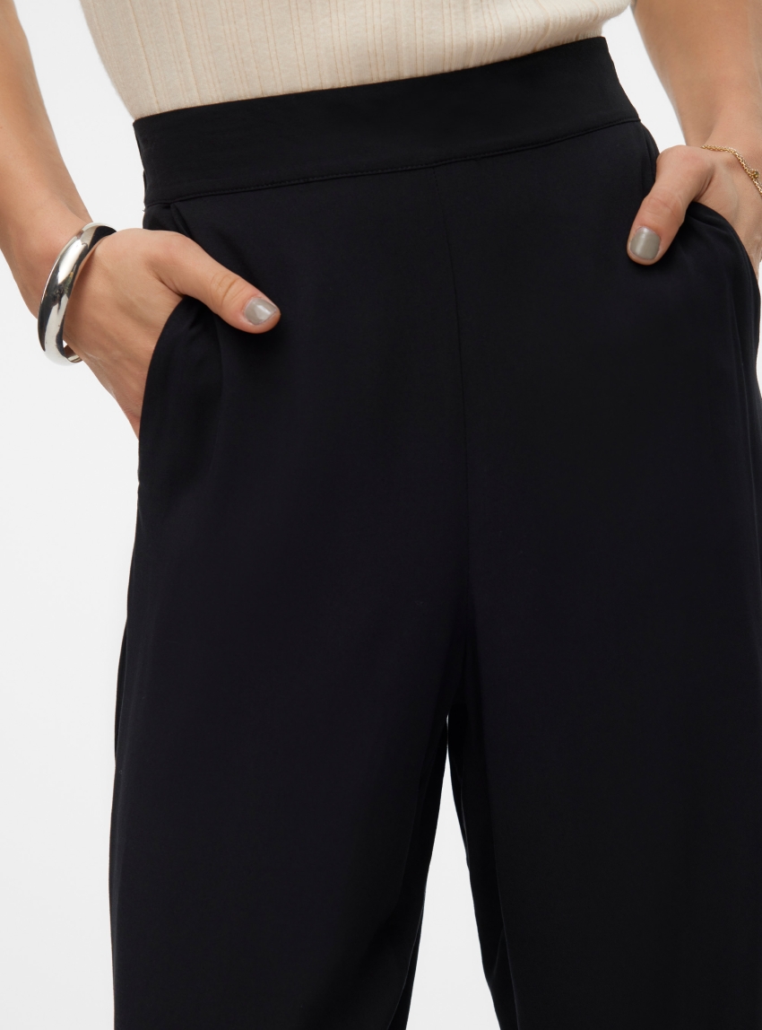 Vero Moda Easy Joy High Waist Culotte Pants - Black