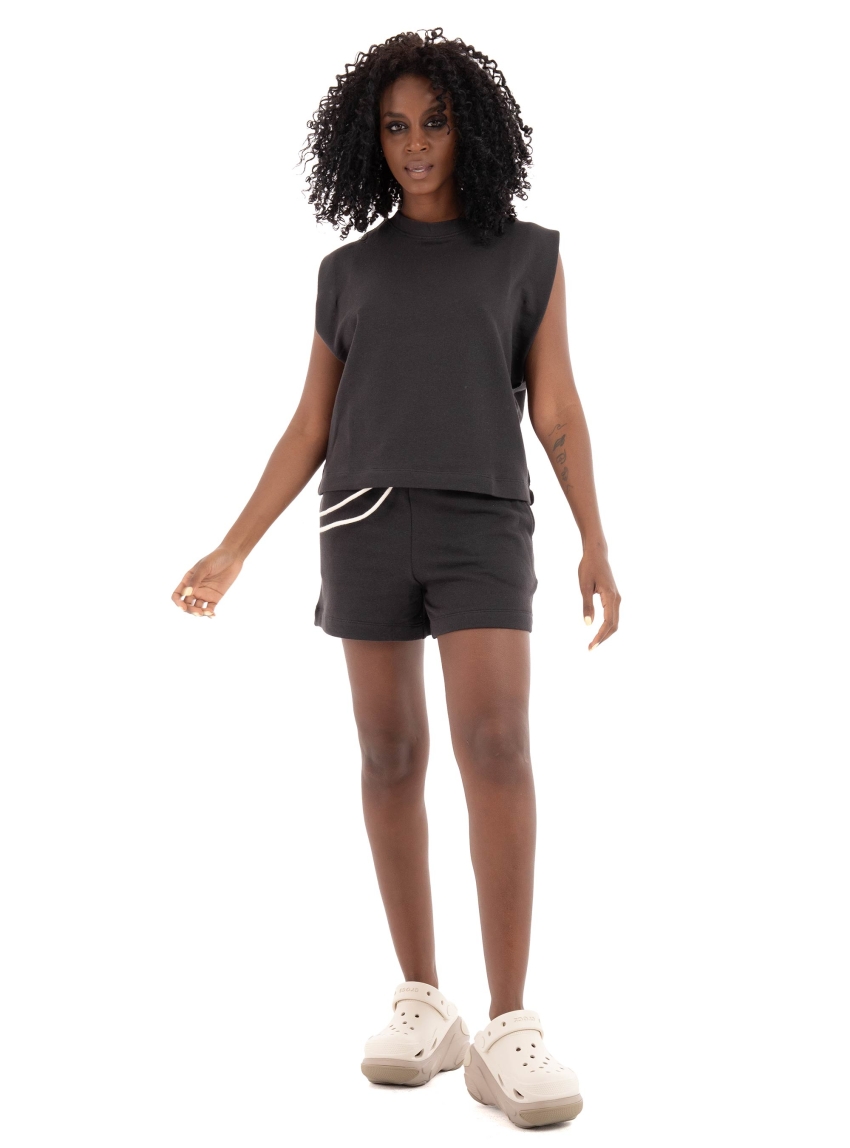 JJXX Vicky Relaxed Sleeveless Sweater - Dark Grey