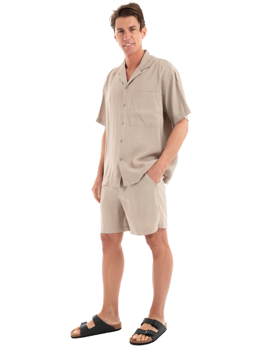 Gabba Jens Over Resort Yari Shirt - Beige