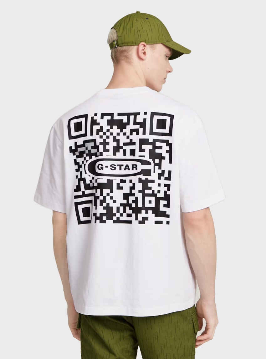 G-Star Qr Mini Maxi Boxy T-Shirt - White