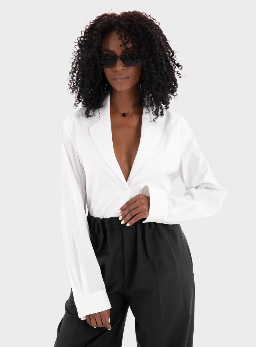Drykorn Murnia Blazer Shirt Blouse - White