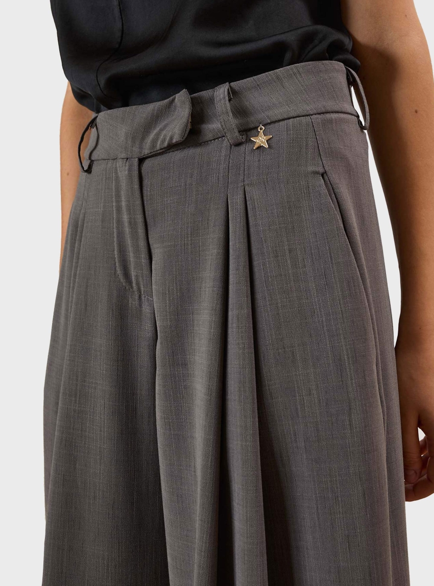 Souvenir Wide Leg Trousers - Grey