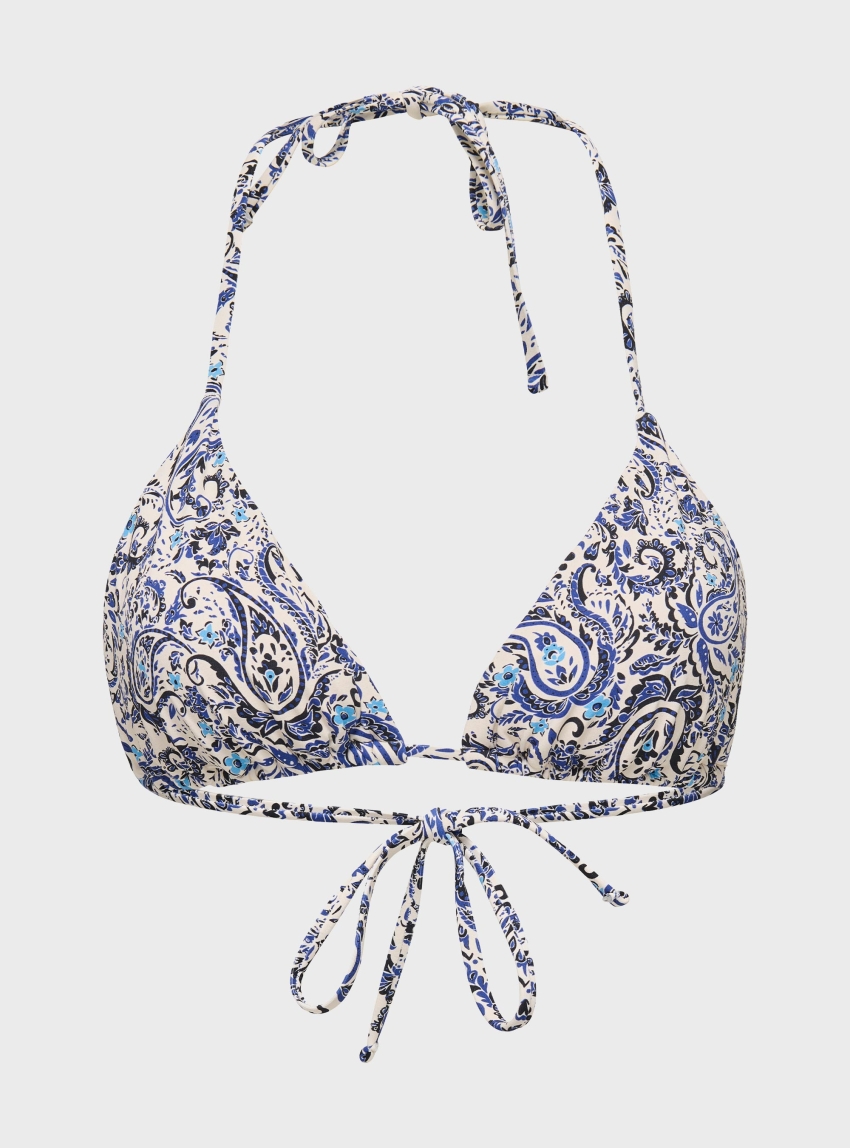 Only Marseille Triangle Bikini Top - Multi Colors