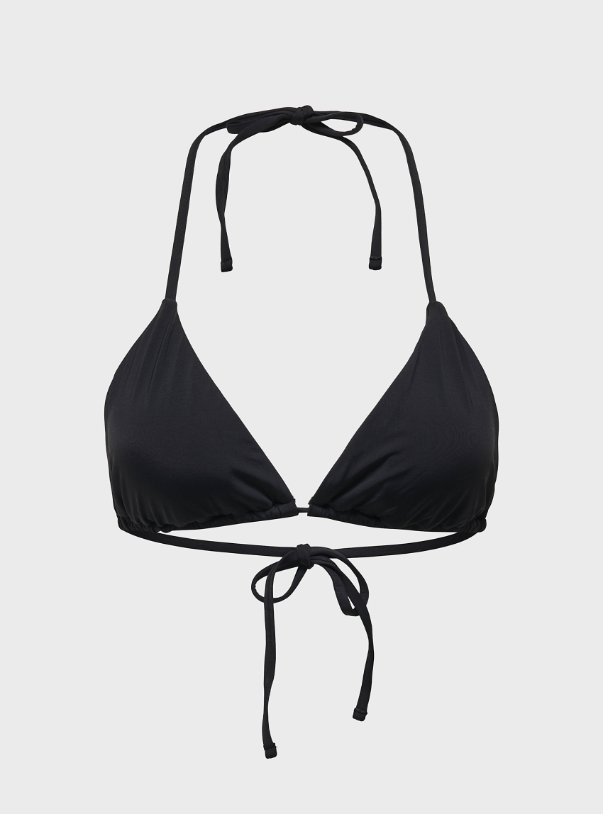 Only Marseille Triangle Bikini Top - Black