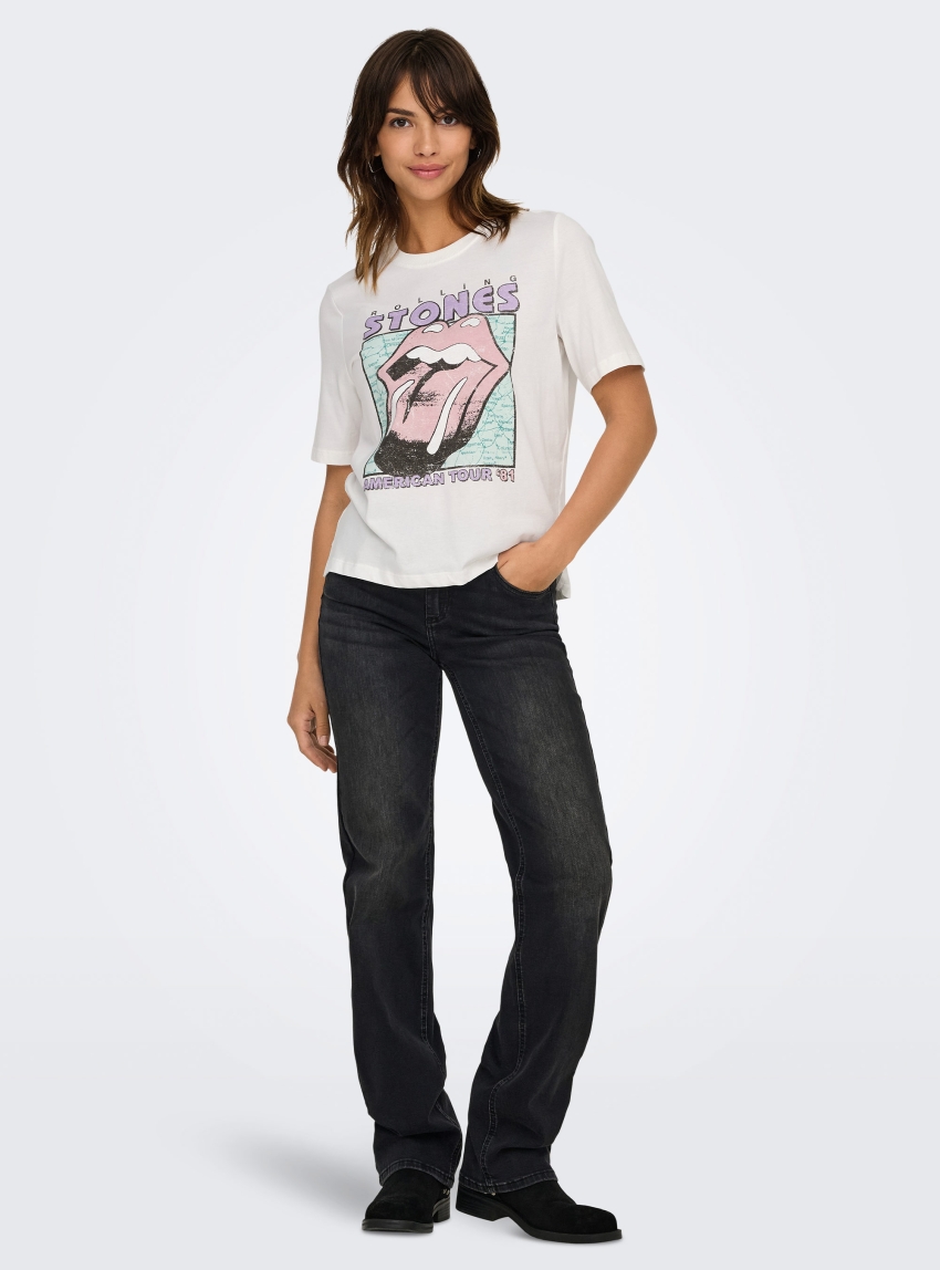 Only Rolling Stones T-Shirt - White