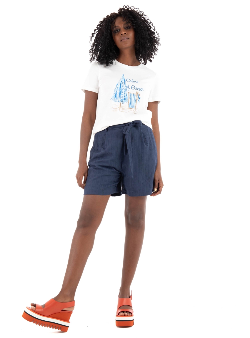 Vero Moda Siane Francis T-Shirt - Blue