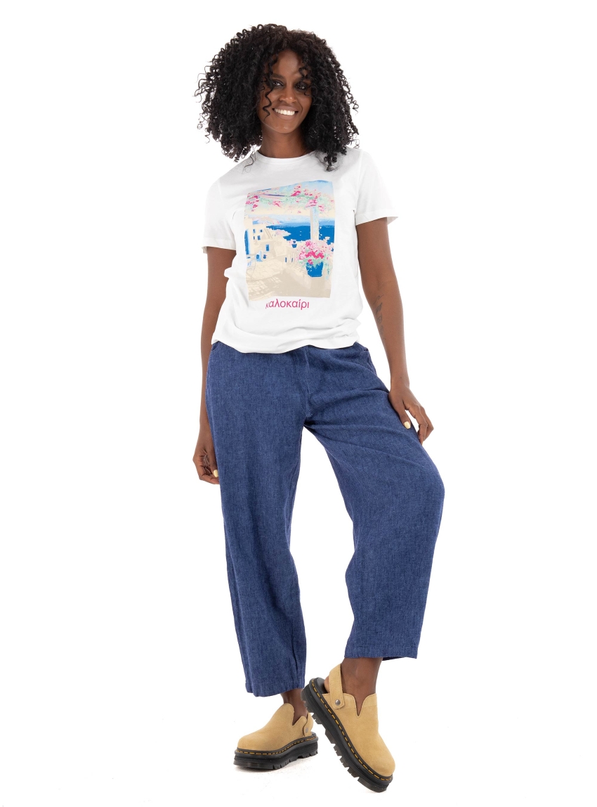 Vero Moda Siane Francis T-Shirt - Light Blue