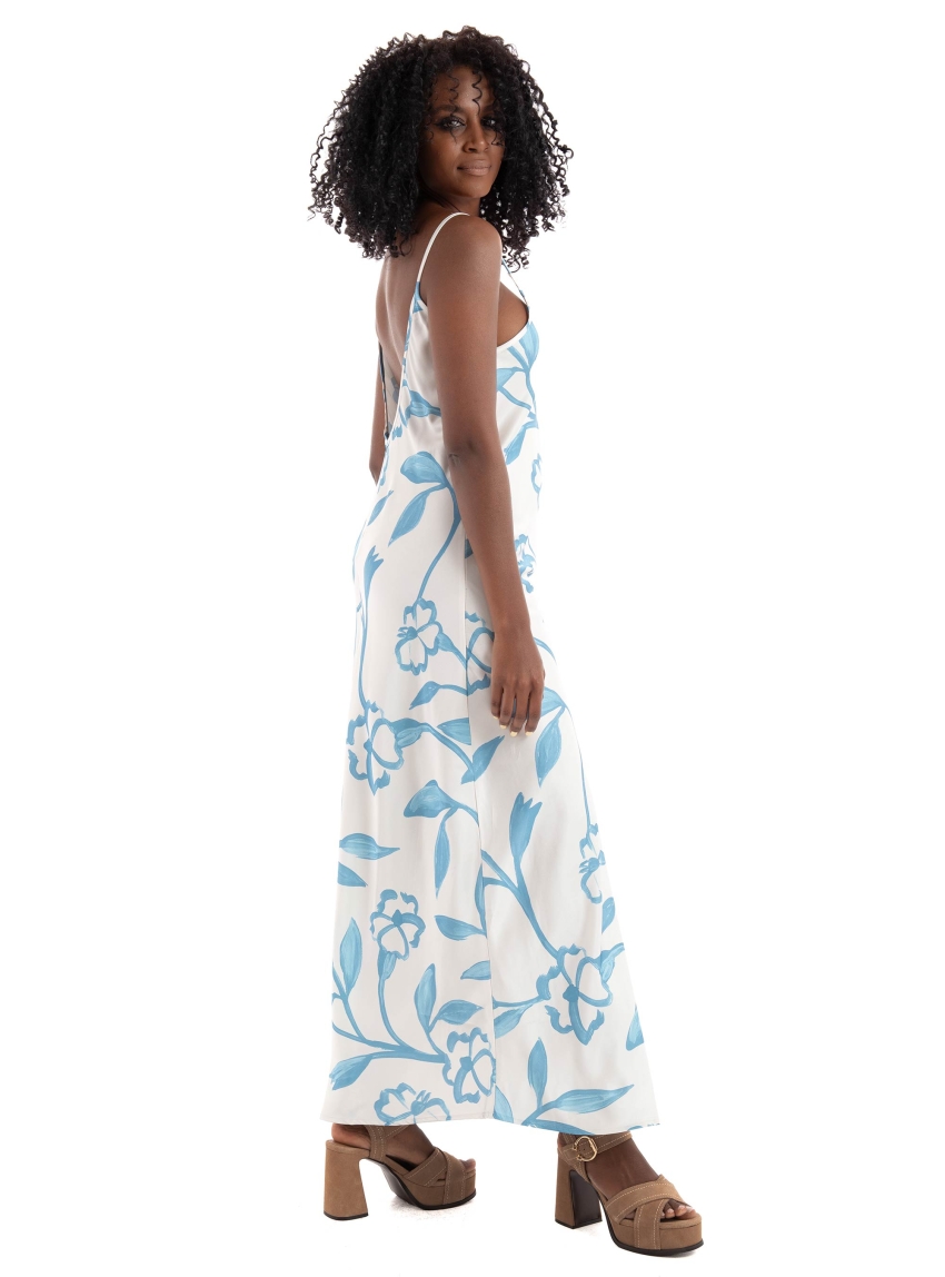 Vero Moda Aware Rubie Strap U-Neck 7/8 Dress - Ecru