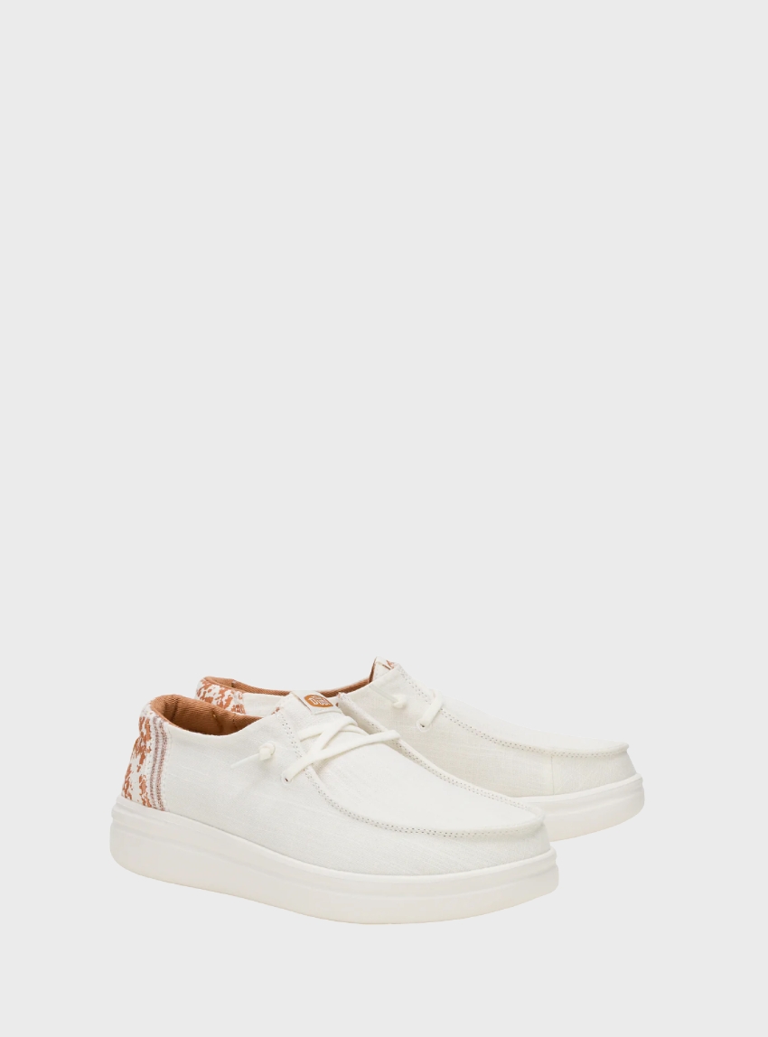 Hey Dude Wendy Rise Animal Shoes - White