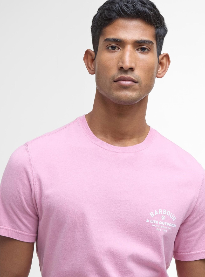 Barbour Cranmer Logo T-Shirt - Pink
