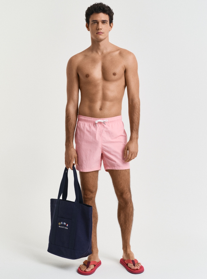 Gant Regular Fit Swim Shorts - Pink