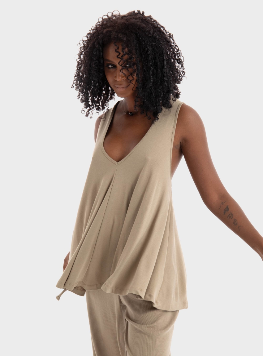 Four Minds Tank Top - Taupe