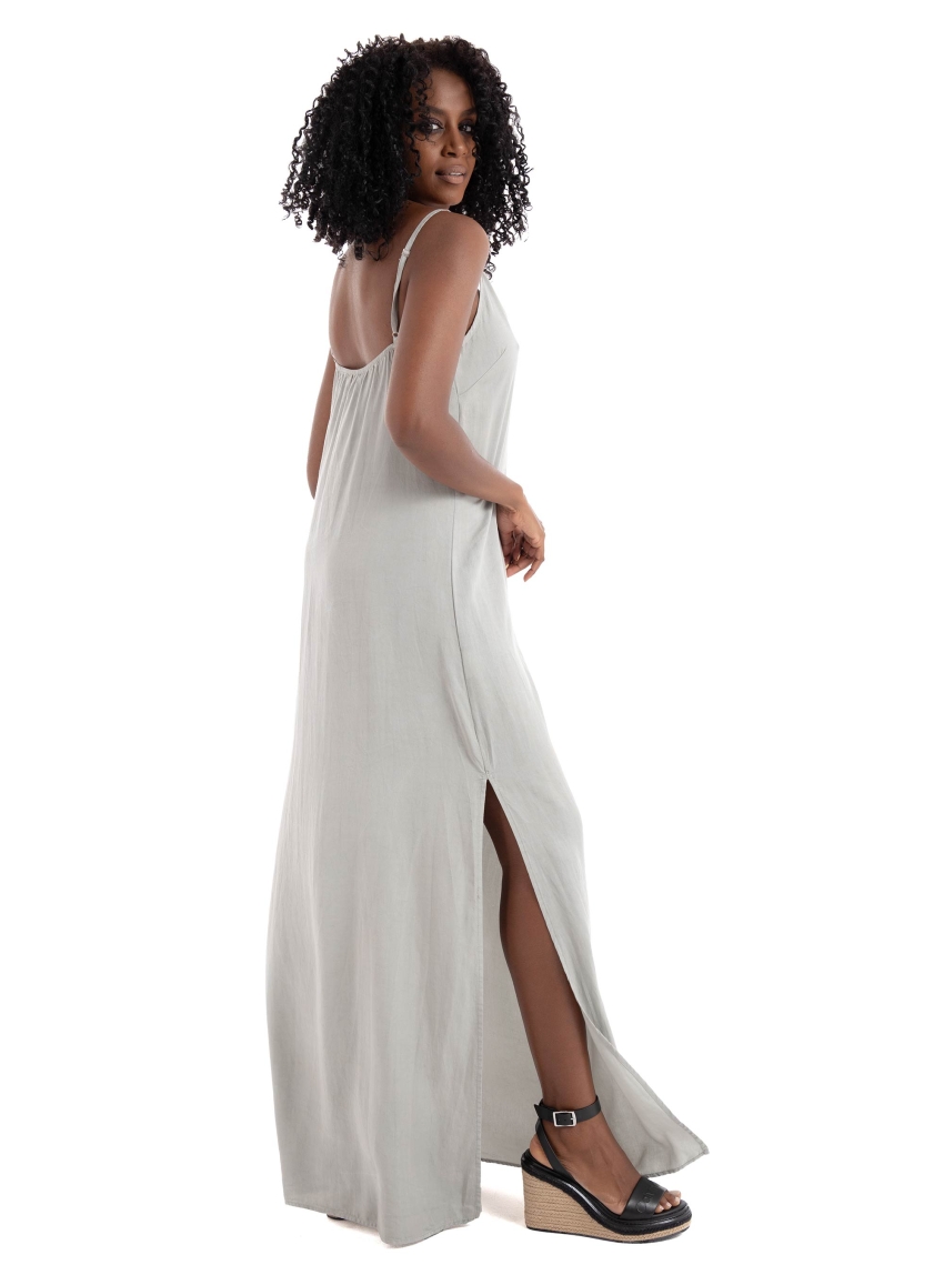 Dirty Laundry Maxi Dress - Light Beige