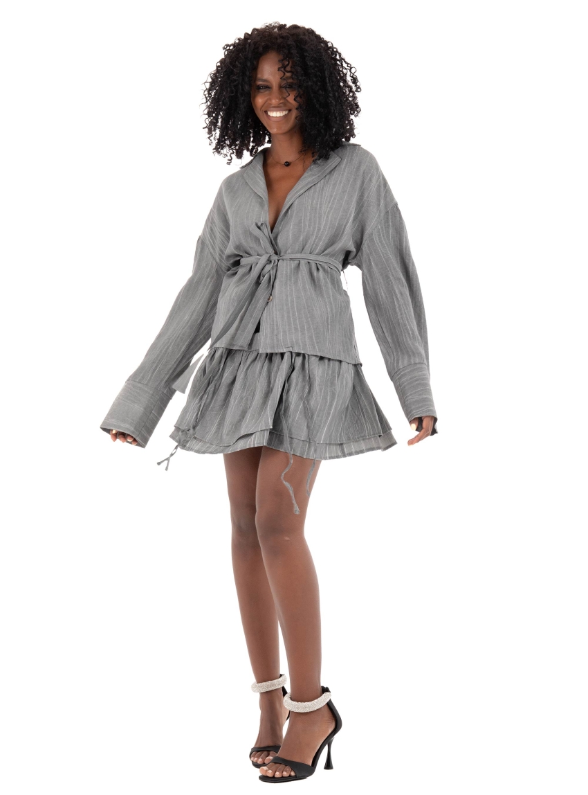 Black & Black  Skirt - Multi Colors