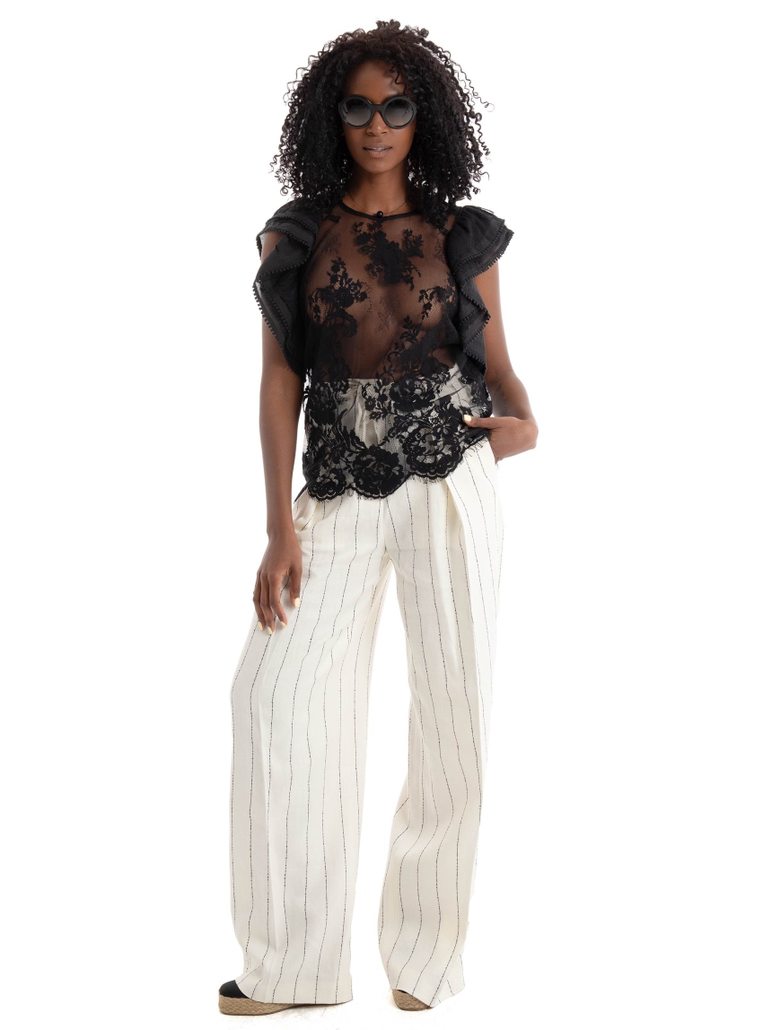 Souvenir Lace Top - Black