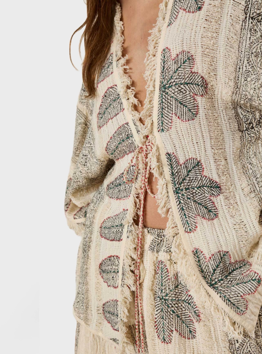 Souvenir Ethnic Top - Beige