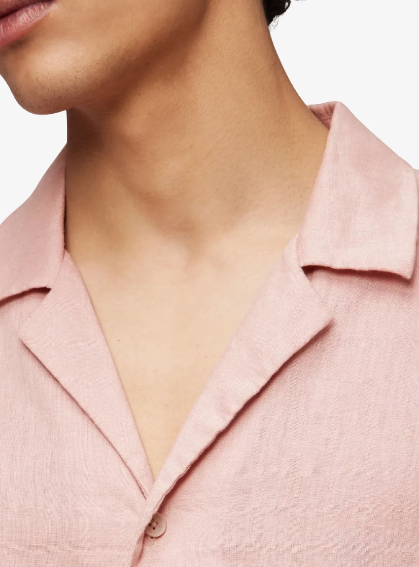 Drykorn Bijan 2 Casual Linen Blend Shirt - Dusty Pink