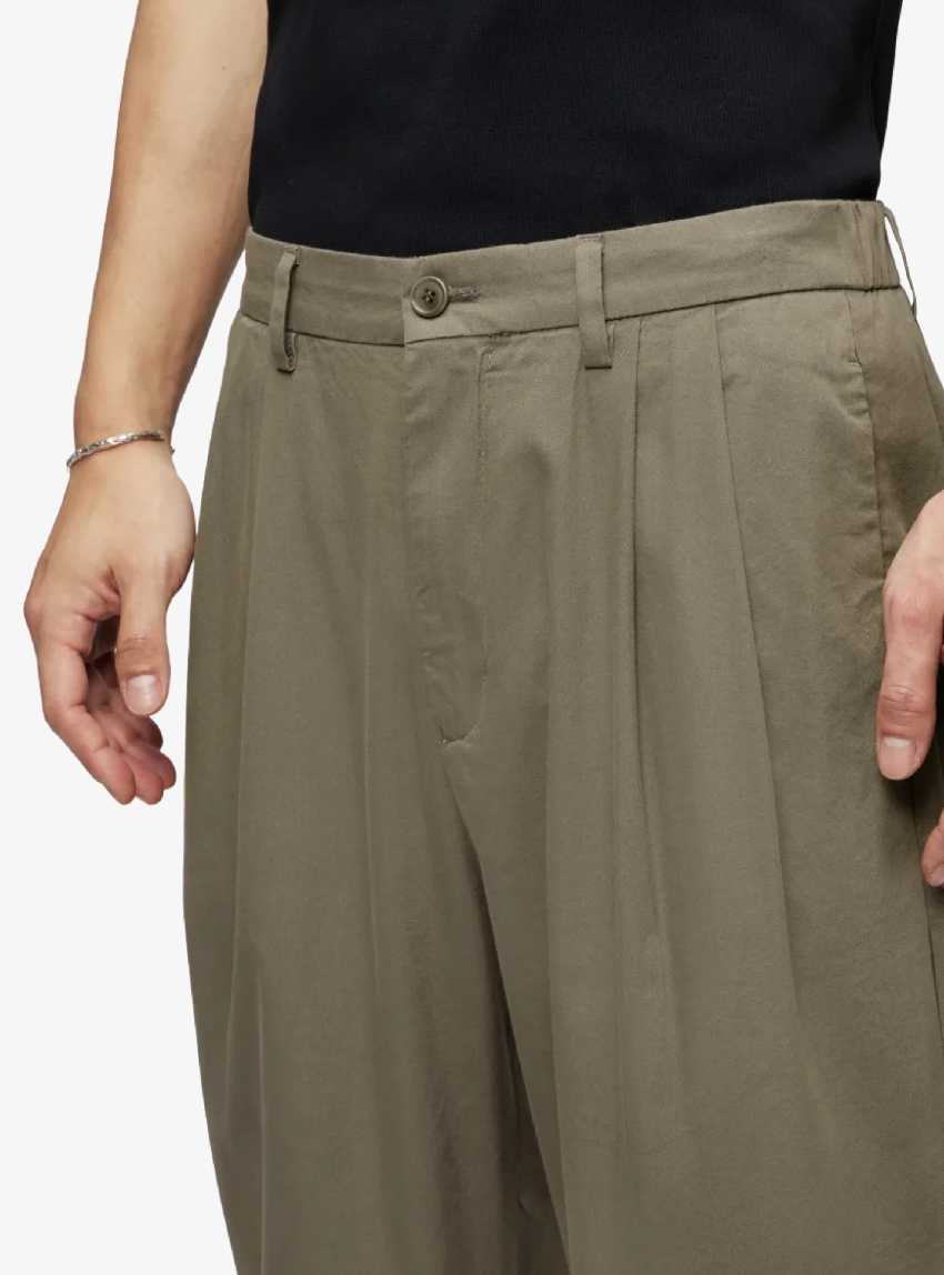 Drykorn Karyko Relaxed Fit Trousers - Olive 