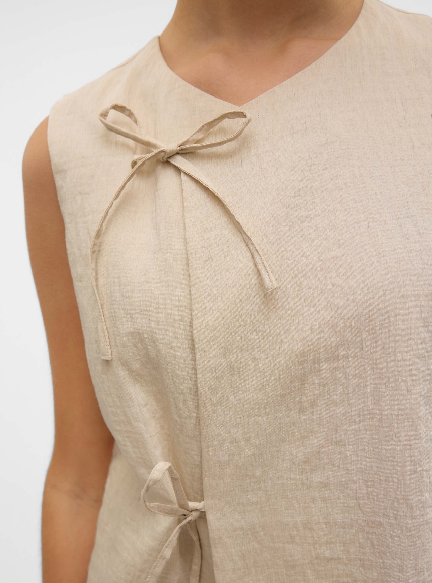 Vero Moda Fea String Top - Light Beige