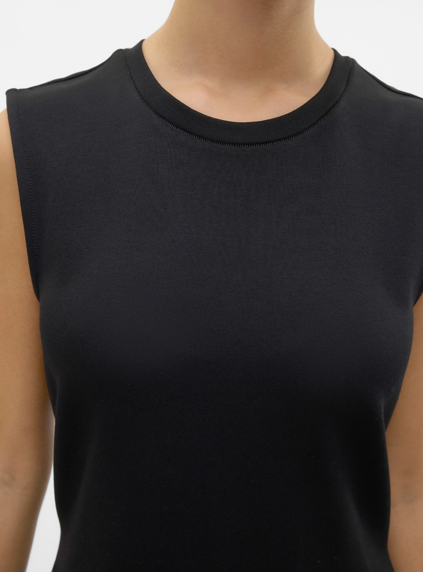 Vero Moda  Aware Rainy O-Neck Short Dress - Black