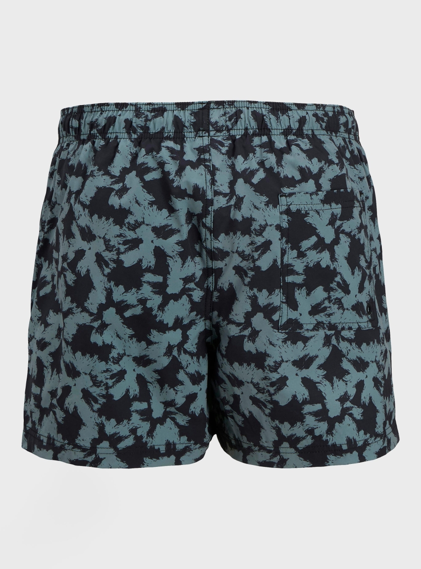 Jack & Jones Maui Flower Swim Shorts - Black