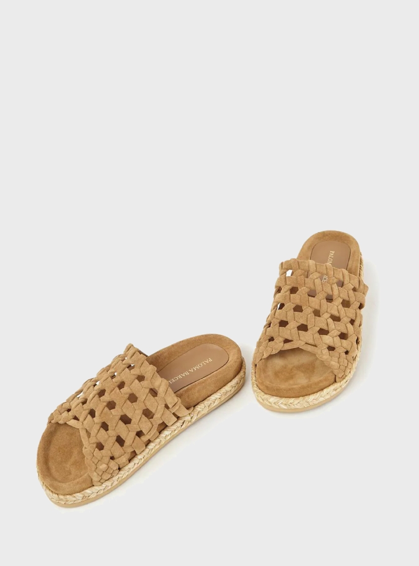 Paloma Barceló Lena Suede Sandals - Dark Beige