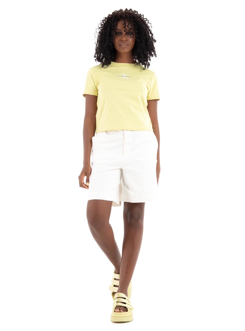 Vero Moda Wild High Rise Paperbag Shorts - Off White