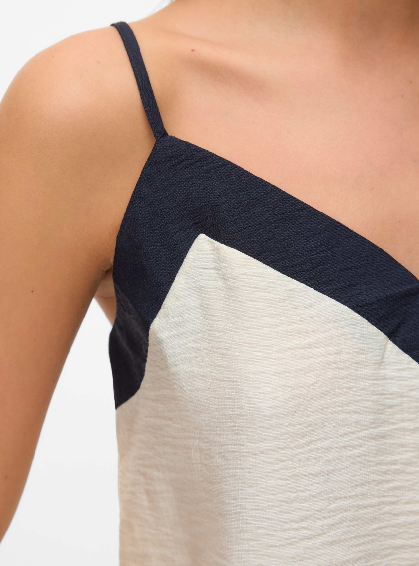 Vero Moda Denise Singlet Top - Ecru
