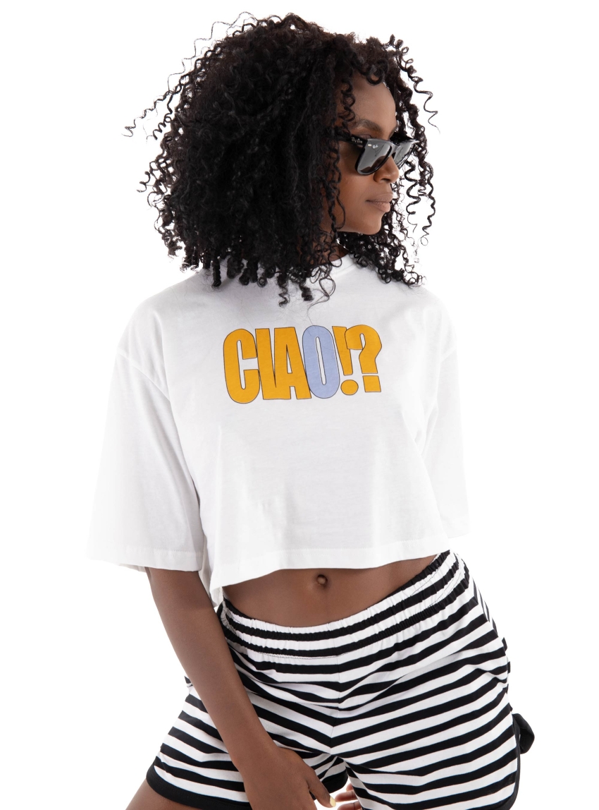 Four Minds Crop T-Shirt - White