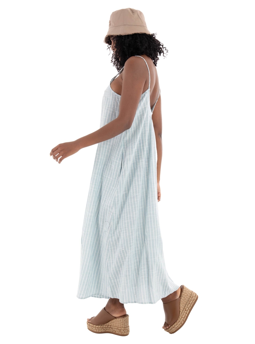 Vero Moda Kaori Strap 7/8 Dress - Light Blue