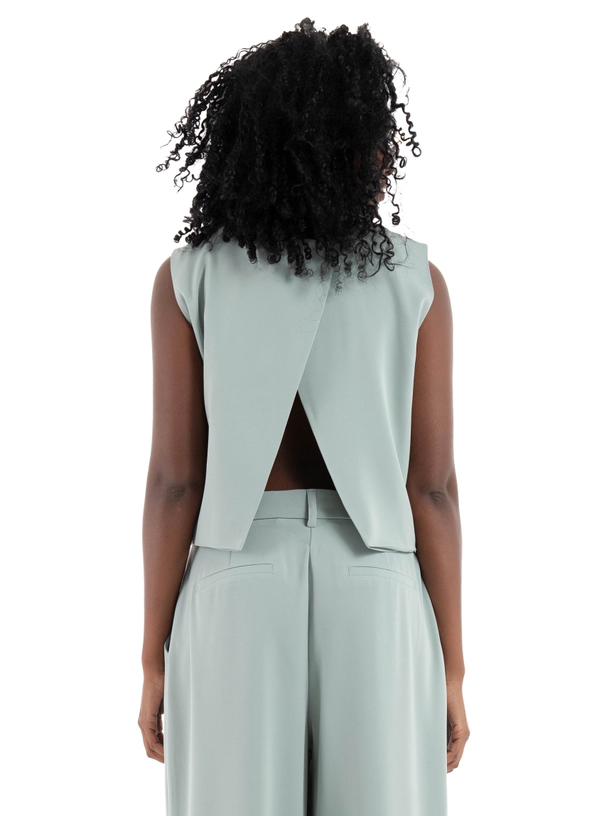 Only Marie Crop Top - Light Aquamarine