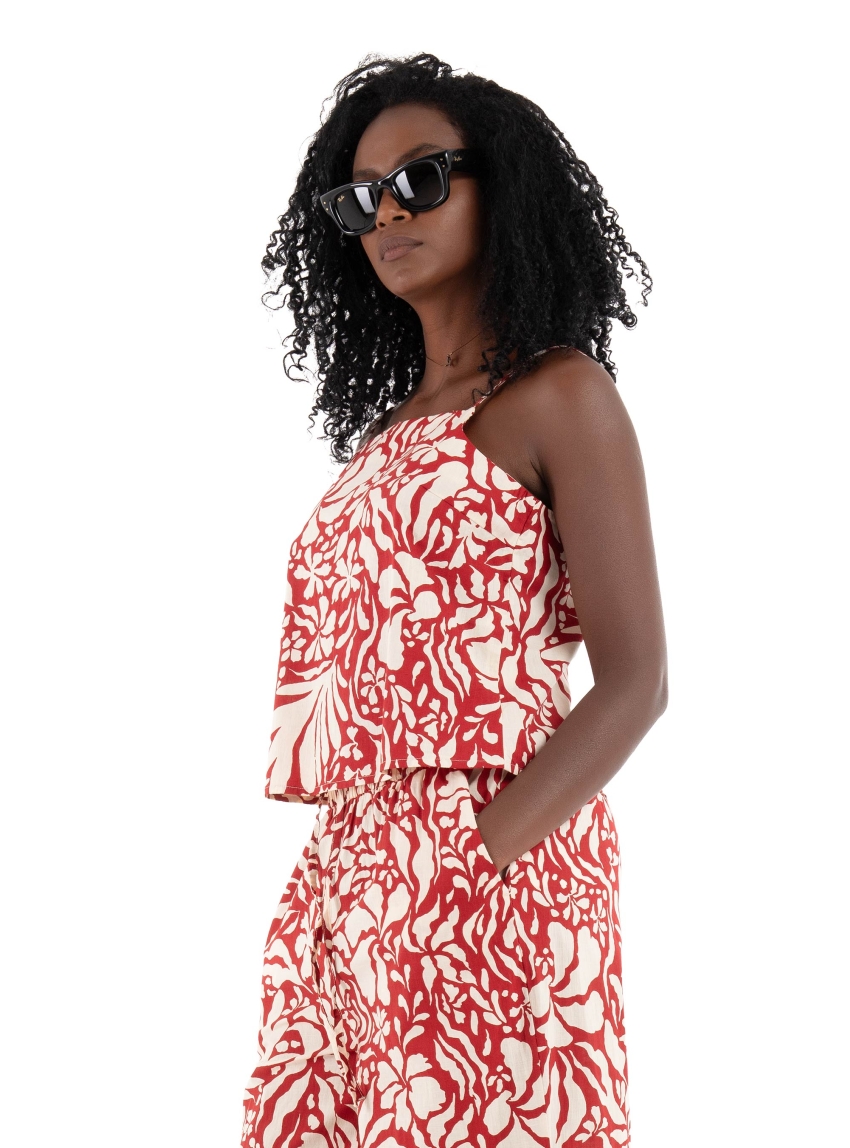 Only Kaleen Strap Top - Red