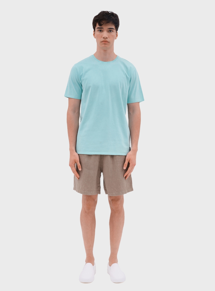 Dirty Laundry Regular Linen Bermuda - Taupe