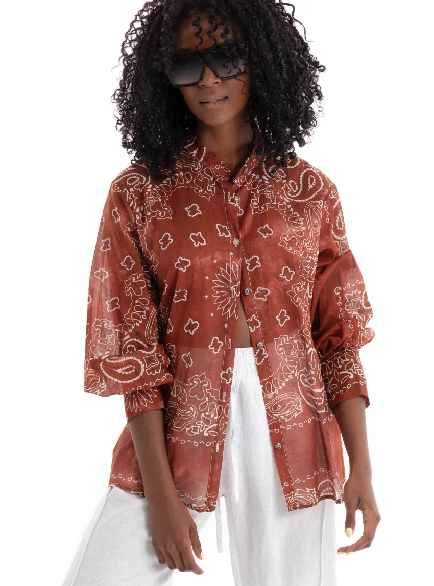 Souvenir Shirt - Rust Brown