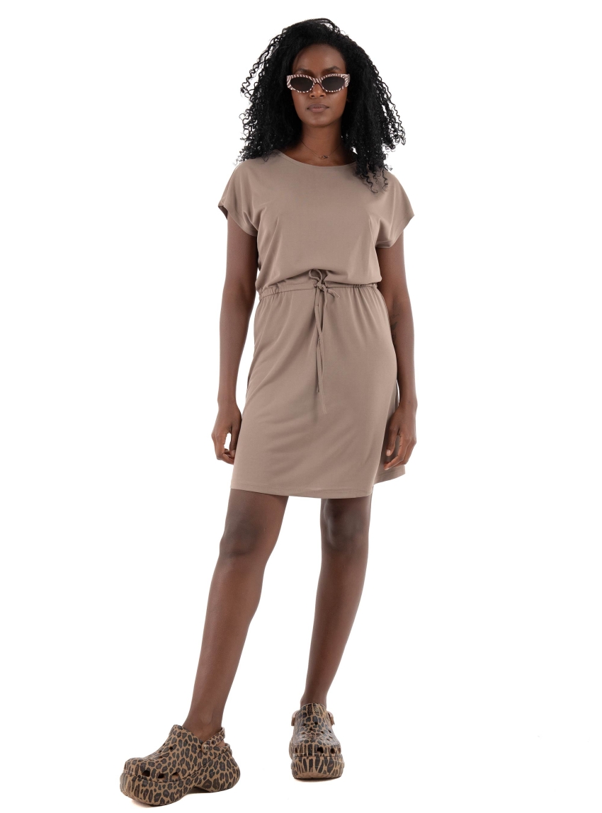Only Hannah Short Dress - Light Brown