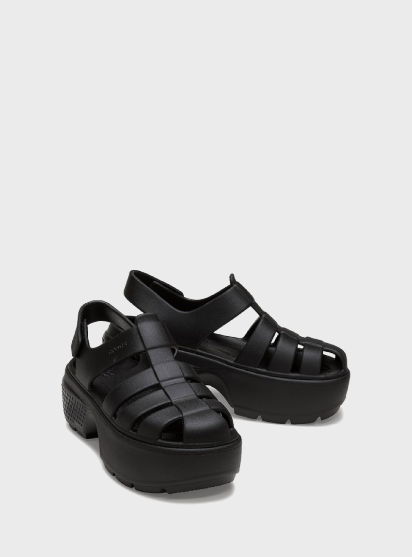 Crocs Stomp Fisherman Sandals - Black