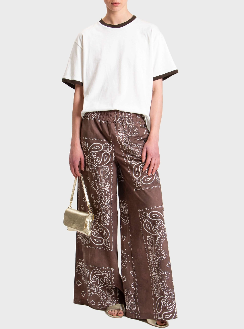 Souvenir Loose Fit Pants - Brown