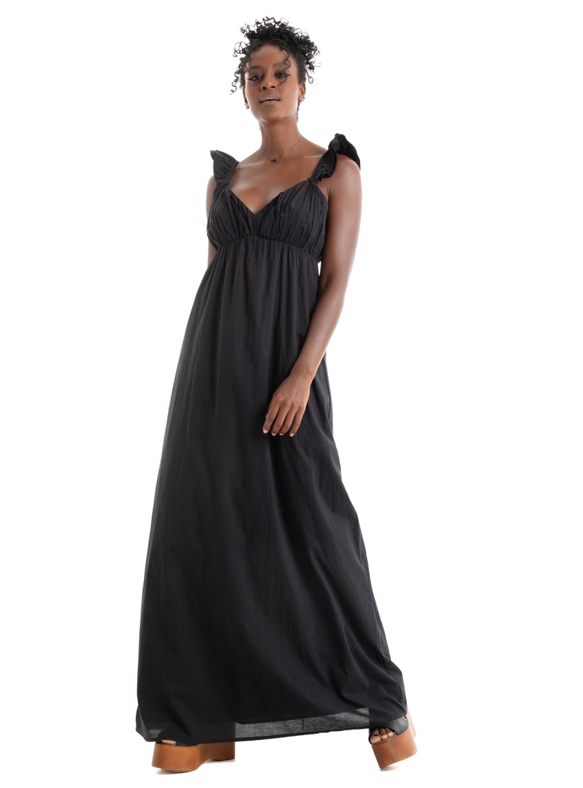 Only Allie Capsleeve Maxi Dress - Black